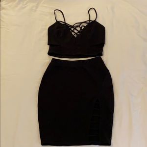 Black Two Piece Set